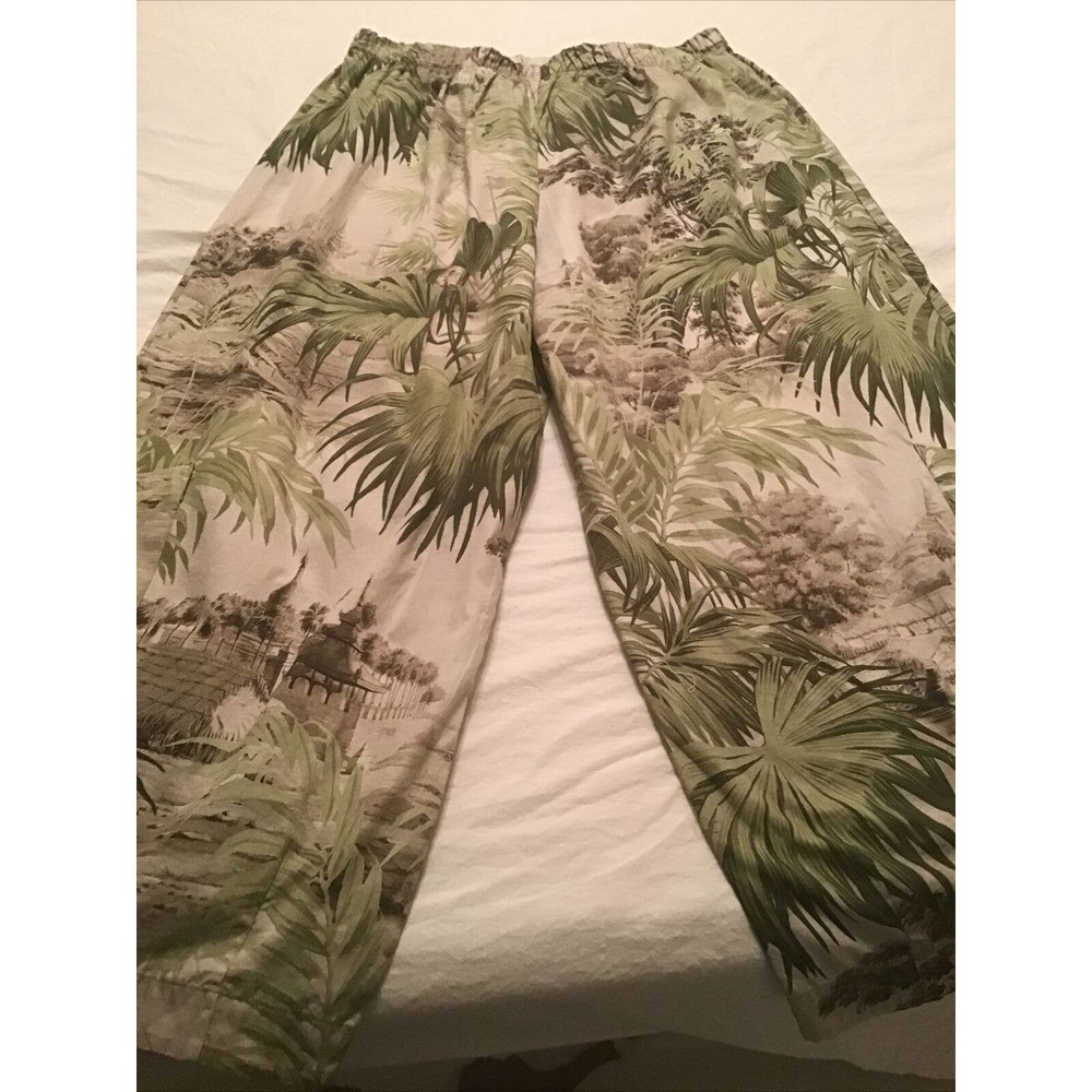 Bryn Walker Chinoiserie Palms Pants Women's Sz XL